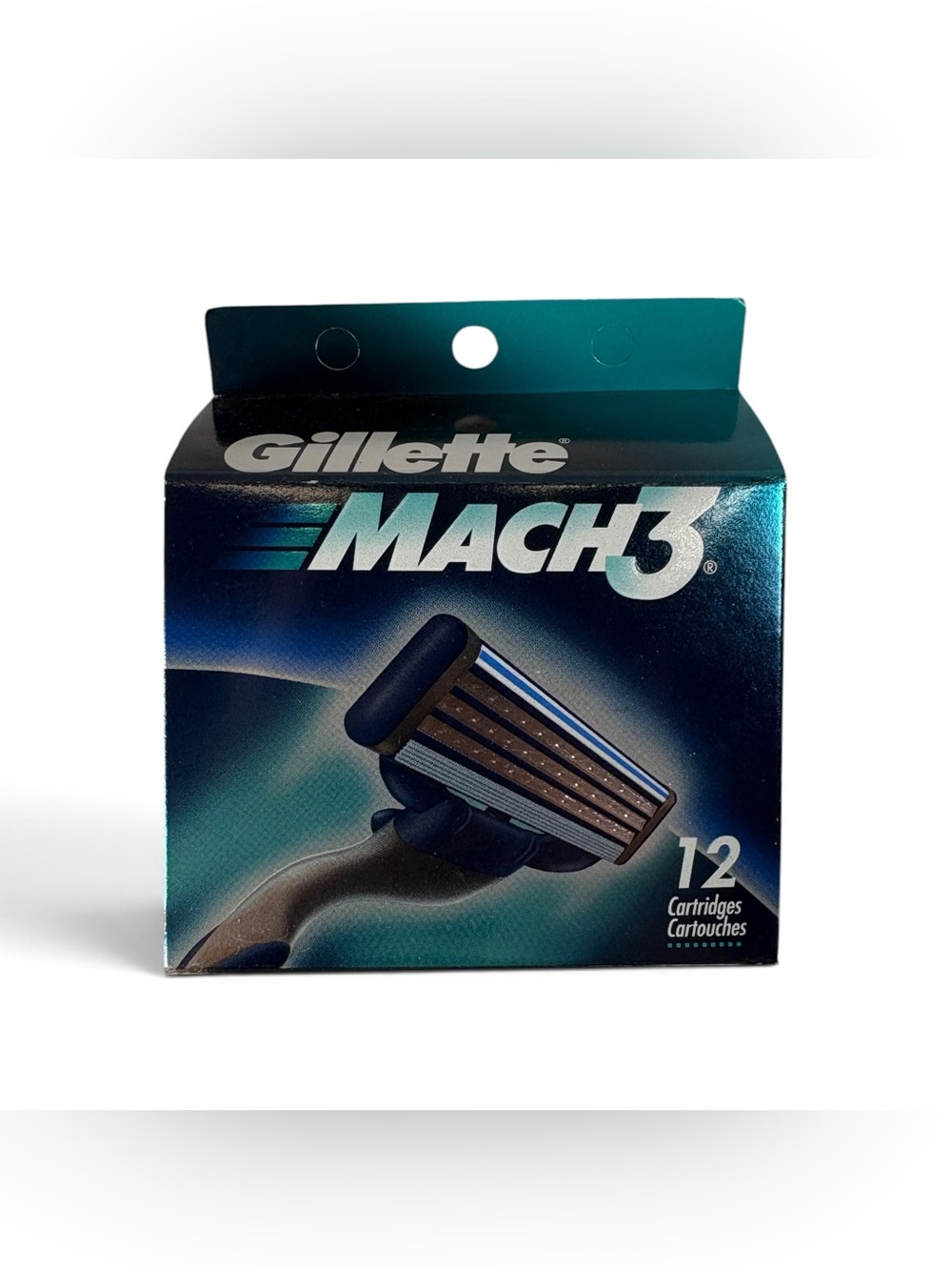 NOS Gillette Mach3 Refills Razor Blades 12 Count Cartridges New Sealed